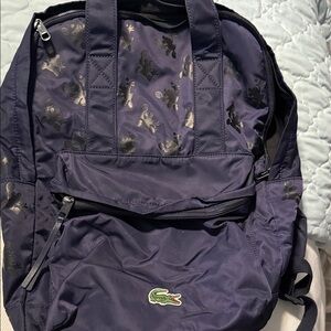 Lacoste Dark Blue Men's Backpack with Logo